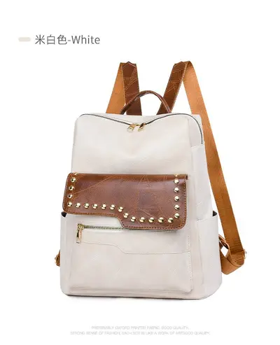 Women's Retro Backpack, Versatile Casual Outdoor Travel Bag - 8