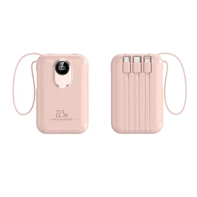3C Certified 20000mAh Power Bank, 22.5W Super Fast Charging, Built-in Cable - 7