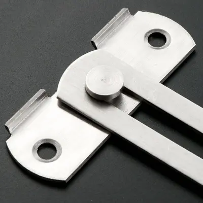 Stainless Steel 90-Degree Mini Door Latch, Anti-Theft, for Barn and Pet Cage Doors