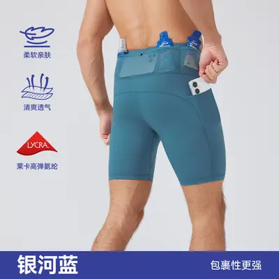 Herren-Kompressionsshorts mit hoher Elastizität, 5 Zoll - 8