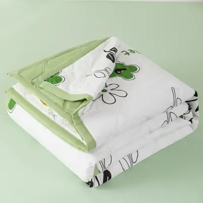 Fresh Style Water-Washed Cotton Brushed Summer Quilt Air-Conditioning Comforter Simple Student Dormitory Single Double Person Summer Cool Quilt Summer Thin Bedding - 10