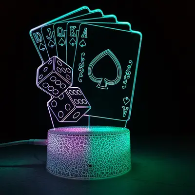 Fabrika doğrudan satış akrilik 3D gece lambası yatak odası başucu masaüstü dokunmatik çocuk hediye LED gece lambası toptan - 11