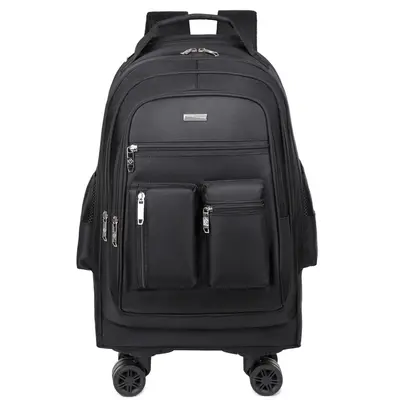 Detachable Wheeled Backpack Large Capacity Business Trolley Travel Bag - 7