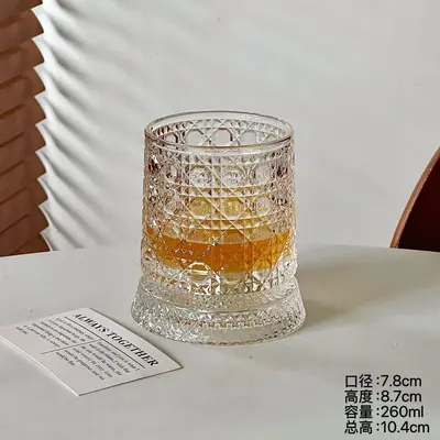 Glowing Rotating Whiskey Glass Spirits Tumbler - 7