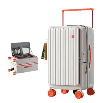24 Inch Side-Opening Hardside Suitcase with Wide Trolley Handle, Large Capacity - 6