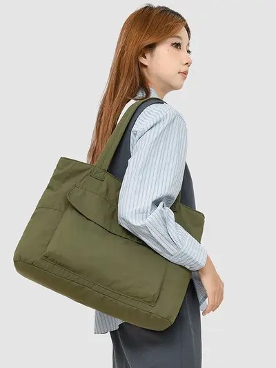 Retro Large-Capacity Single-Shoulder Bag for Travel and Fitness - 3