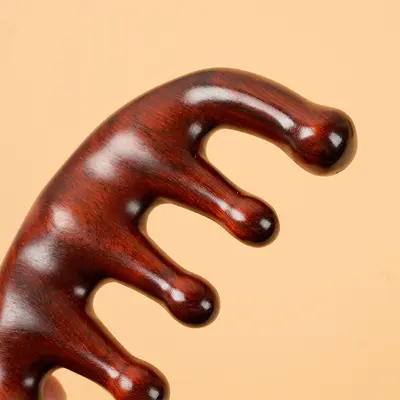 Yeşil sandal ağacı tarağı, meridyen ahşap tarağı, saç derisi masaj tarağı, hediye kutusu, küçük tarak, hediyelik eşya, sandal ağacı sağlık tarağı