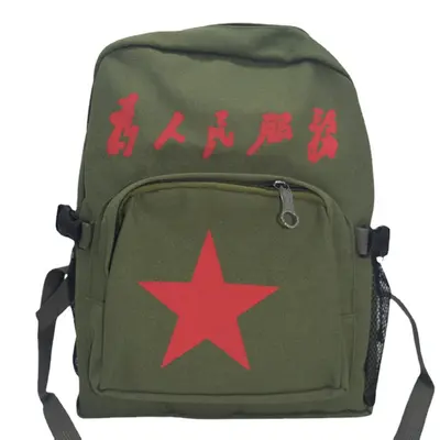 Retro Canvas-Rucksack, groß, Erinnerungsrucksack - 6