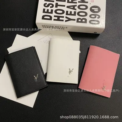 PU leather passport holder, multicolor, embossed - 4