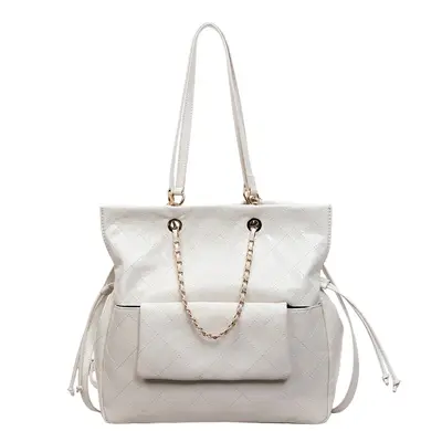 Women's Backpack, Large Capacity, Oily Leather Look - 8