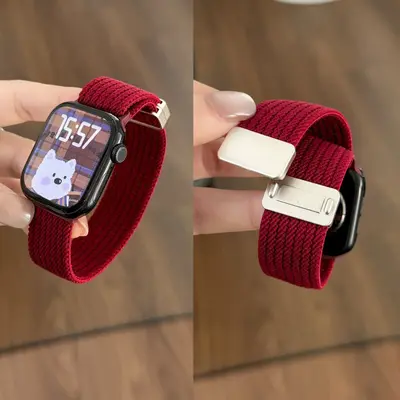 Nylon Woven Strap for Redmi Watch 6, Xiaomi 9 Pro, Apple iWatch S11 - 7
