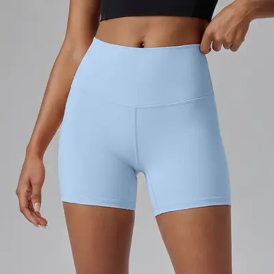 Kadın hızlı kuruyan yoga tenis şortu, elastik, nefes alabilen, üç çeyrek - 12