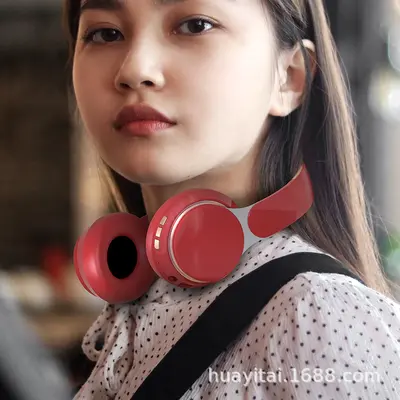 Новые популярные беспроводные наушники-накладные Bluetooth для трансграничной торговли, стерео наушники с мощным басом, поддержкой карт памяти, спортивные компьютерные наушники