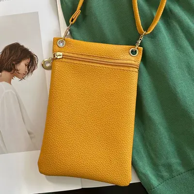 Sınır ötesi sıcak satış 2024 sonbahar ve kış yeni hakiki deri kadın çantası mini crossbody çanta basit küçük kare çanta yumuşak inek derisi cep telefonu çantası - 10