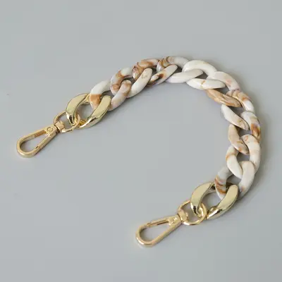 Colorful Herringbone Acrylic Resin Phone Chain, Detachable Bag Decorative Chain - 7