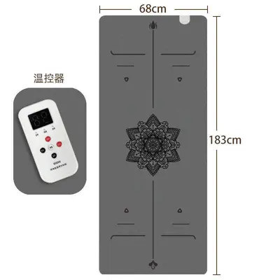 Grafen ısıtmalı yoga matı, elektrikli, kaymaz - 8