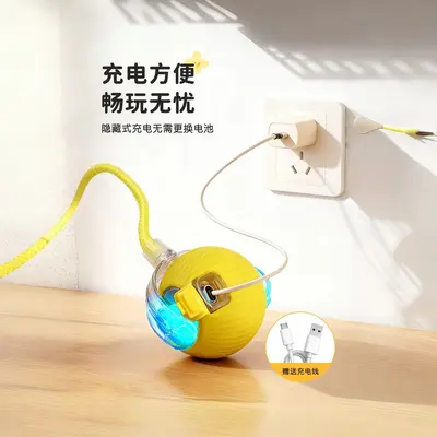 Smart Rolling Cat Teaser Ball, Self-Play Toy - 5