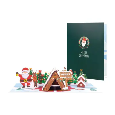 2026 Christmas 3D Pop-Up Greeting Card, Handmade - 7