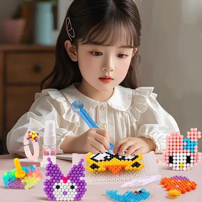 Leuchtende Steckperlen, Kinder-Lernspielzeug, DIY-Bastelset - 5