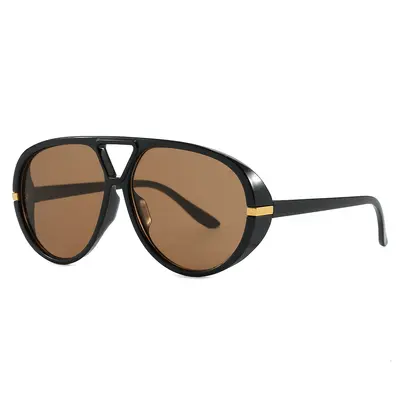 Große Froschspiegel-Sonnenbrille, modischer Stil - 5