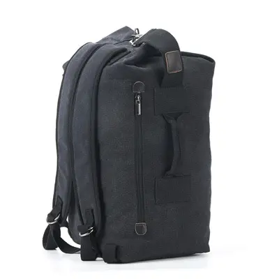 Herren-Rucksack, großes Fassungsvermögen, Leinenstoff, für Reise und Sport - 11