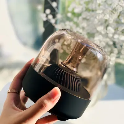 Bluetooth Speaker with Colorful Lights, Acrylic Mini Speaker