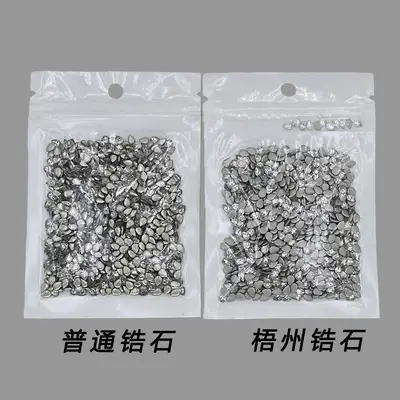Mini zircon nail rhinestones, 5A, flat-back, rhombus