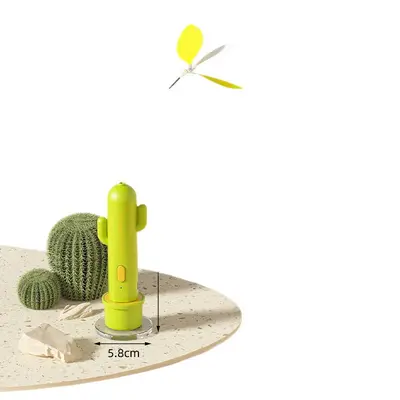 Automatic Electric Rotating Butterfly Cat Teaser Wand with Suction Cup - 6
