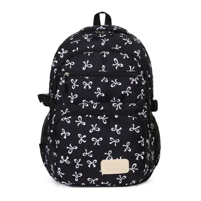Bow Detail Large-Capacity Student Backpack Three-Piece Set - 6