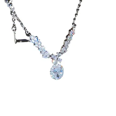 Perlenkette mit Schmetterlingsanhänger, Titan-Edelstahl, für Damen - 5