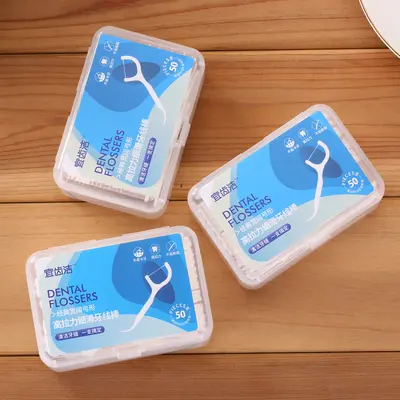 Zahnseide-Sticks, 50er-Pack, ultrafein, Familienpackung - 5