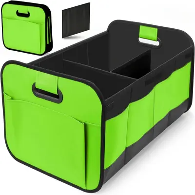 Cross-Border Multifunctional Oxford Cloth Car Storage Box Foldable Trunk Organizer Compartmentalized Reinforced Storage Container - 10