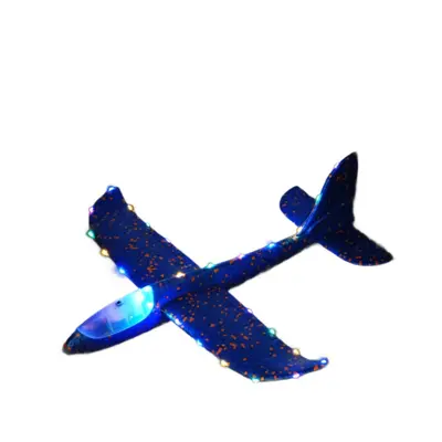 Light-Up Foam Airplane Toy, Hand-Launched Stunt Glider, for Kids