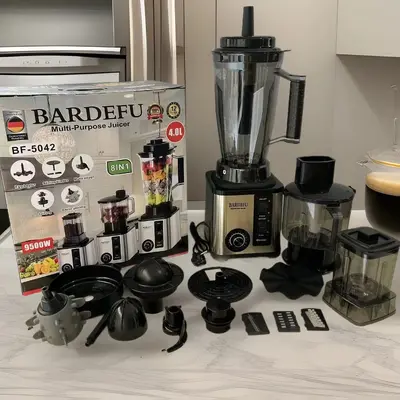 8-in-1 Standmixer mit großem Behälter, Edelstahl-Hochleistungsmixer, gewerblicher Multifunktions-Mixer, Saftpresse 8in1