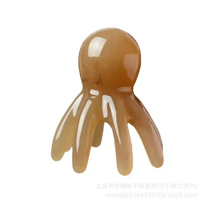 Grenzüberschreitend populärer tragbarer Octopus-Kopfmassagekamm mit breiten Zähnen, Acht-Krallen-Massagegerät, tragbar, Entspannung, manuelles Kopfmassagegerät