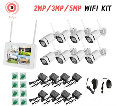 WiFi-Set drahtlose Überwachungsanlage mit Display, WiFi NVR Rekorder, drahtlose Überwachungsanlage - 8