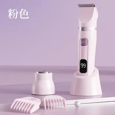 Digital Display USB Shaver Set, 3-in-1 with Nose Hair and Hair Trimmer - 8