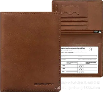Erkek gerçek deri pasaport cüzdan, RFID korumalı, çok işlevli - 12