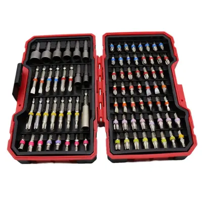 Elektrischer Schraubendreher S2-Material, Bit-Set 32/45/83-teilig, Schlitz, Kreuz, Stern, Torx, Innensechskant, Steckschlüssel-Adapter