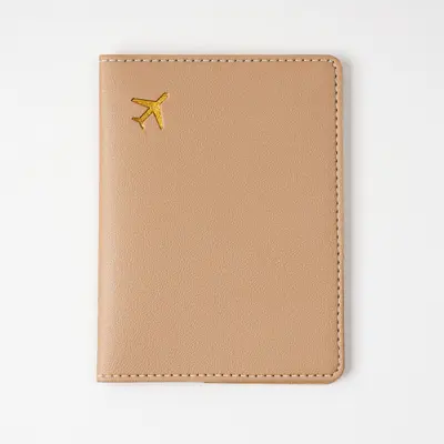 Passport holder, PVC leather, airplane design, multicolor - 4