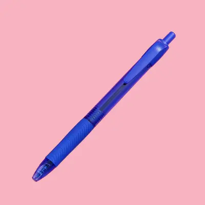 Colorful Retractable Ballpoint Pen, Soft Grip, Bullet Tip - 8