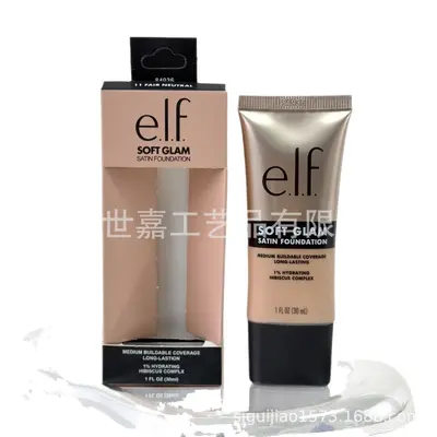 elf Soft Glam Satin Foundation, Satin-Glanz, mittlere Deckkraft