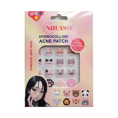 Hydrocolloid Acne Patch, Colorful Star-Shaped Invisible Breathable Face Patch - 6