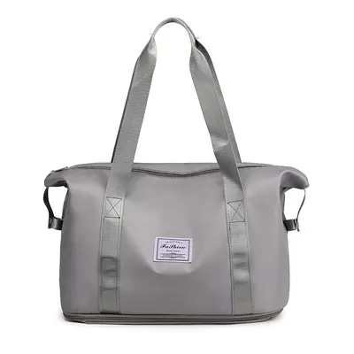 Fitness bag, travel bag, foldable handbag, printed LOGO, carry-on luggage bag, outdoor luggage storage bag, sports bag - 8