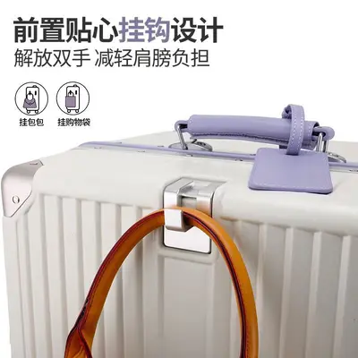 20-Inch Boarding Suitcase with Trolley and Combination Lock - 4