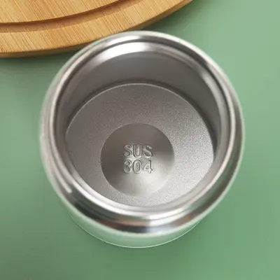 260 ml Tremella Stew Pot Stainless Steel Insulated Cup Plain Color Light Casserole Portable Compact Cute Pocket Cup