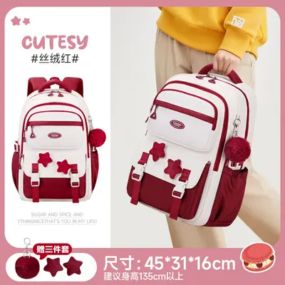 School Backpack Large Capacity Lightweight Trolley Sleeve - 10