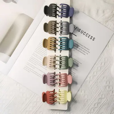 Children's Hair Claw Clip Girls Hair Clip Back of Head Matte Shark Clip Hair Claw Broken Hair Braid Hair Clip Simple Hair Accessory