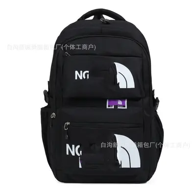 Unisex Letter Print Outdoor Backpack, Large Capacity Junior High Schoolbag - 6