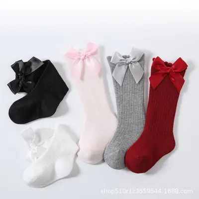 Baby Socks, Long Bow Princess Socks, Four Seasons